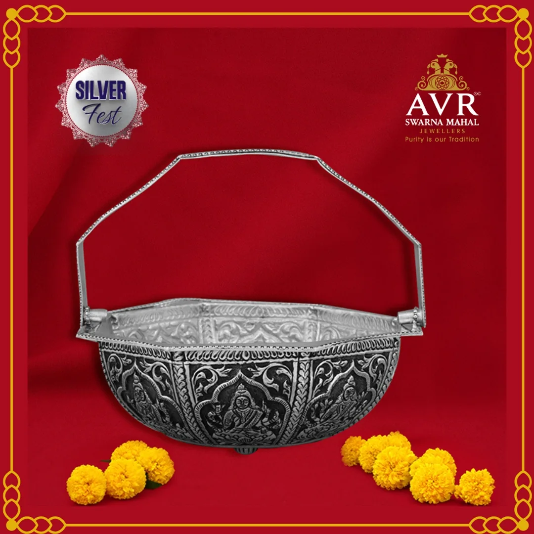 antique-pure-silver-lakshmi-flower-basket-for-pooja-room