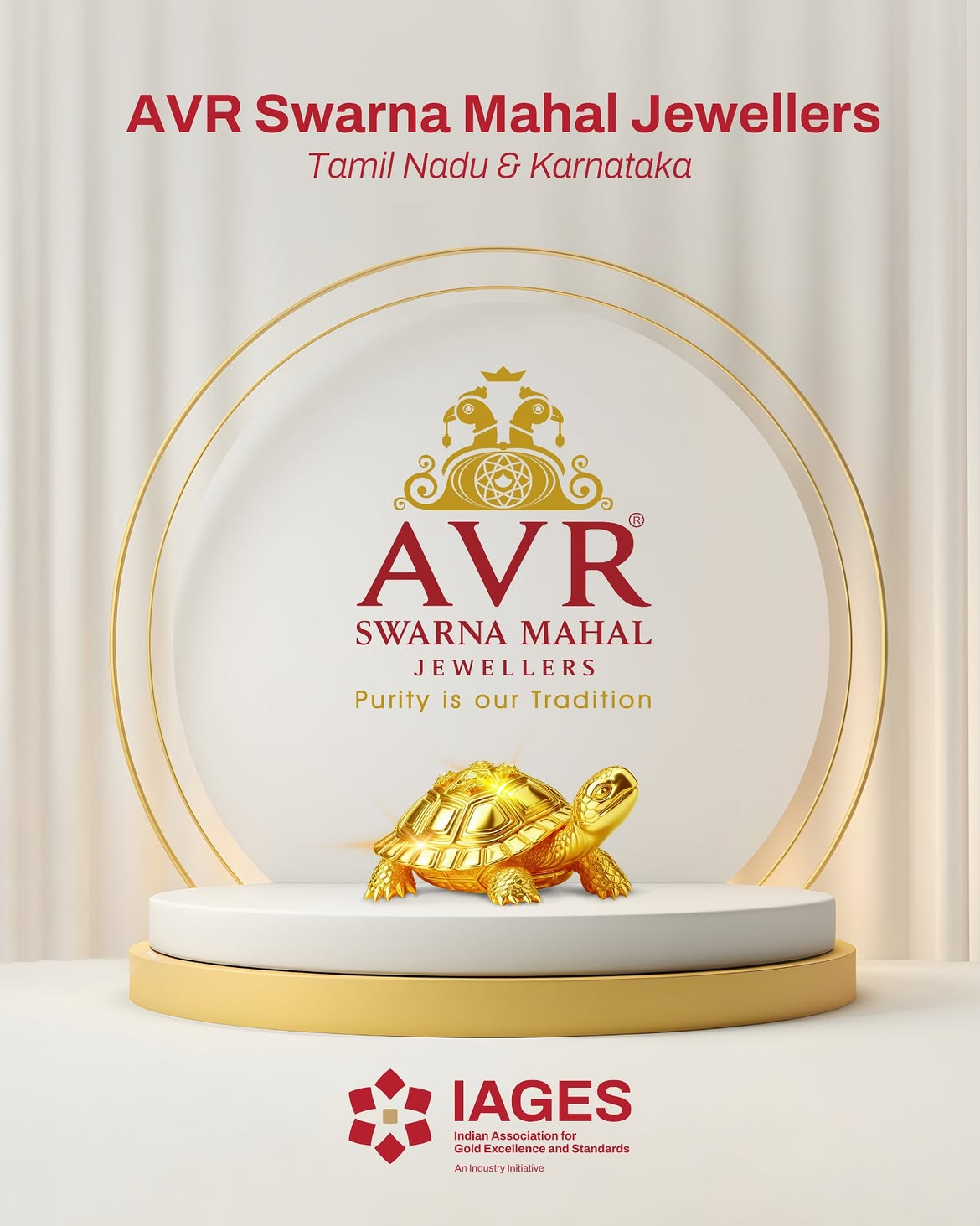 AVR Swarna Mahal Legacy - 98+ Years, 5 Generations, IAGES Certified