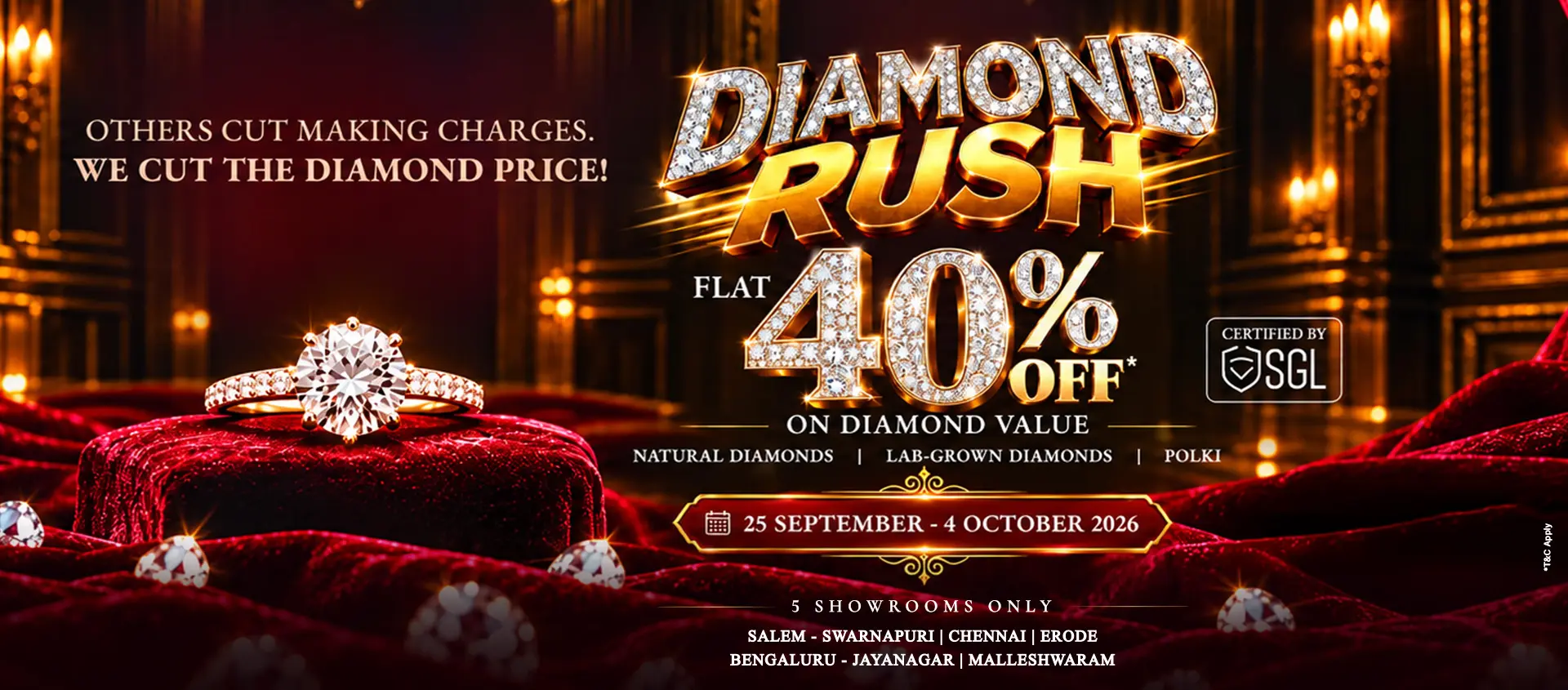 Diamond Rush – Flat 40% off on diamond value, 25 September to 4 October 2026