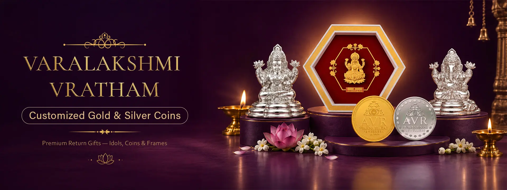 Varalakshmi Nombu 2026 silver collection banner