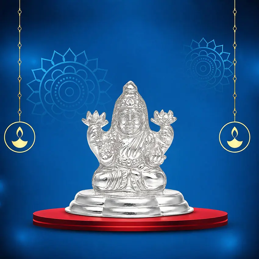 Lakshmi Silver Idol